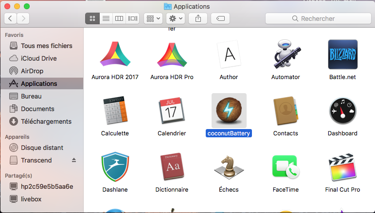 Applications Mac